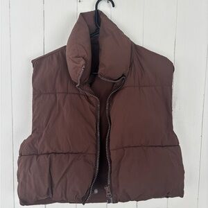 Brown Puffer Vest